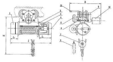 Тельфер электрический с тележкой, ТM-1S-2-12 Magnus-Profi Professional купить в Надыме