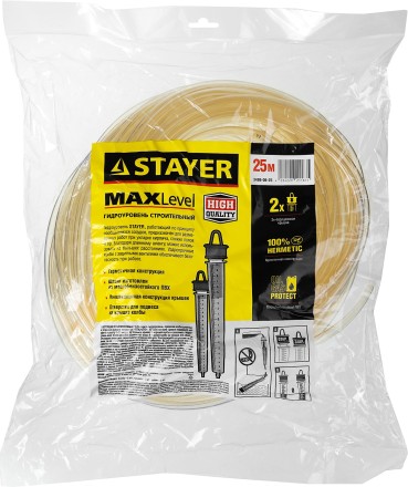 Гидроуровень STAYER &quot;MASTER&quot; с усиленной измерительной колбой большого размера, d 6мм, 25м 579452 купить в Надыме