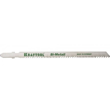 Полотна KRAFTOOL, T345XF, для эл/лобзика, Bi-Metall,универ.: по нерж.стали, дереву с гвоздями, EU-хвост., шаг 1,8-2,5мм, 110мм, 2шт 159505-U купить в Надыме
