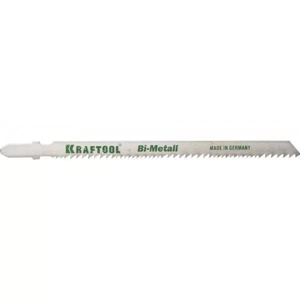Полотна KRAFTOOL, T345XF, для эл/лобзика, Bi-Metall,универ.: по нерж.стали, дереву с гвоздями, EU-хвост., шаг 1,8-2,5мм, 110мм, 2шт 159505-U купить в Надыме