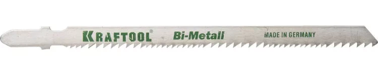 Полотна KRAFTOOL, T345XF, для эл/лобзика, Bi-Metall,универ.: по нерж.стали, дереву с гвоздями, EU-хвост., шаг 1,8-2,5мм, 110мм, 2шт 159505-U купить в Надыме
