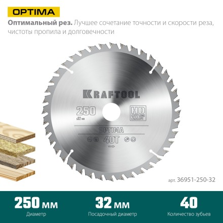 Диск пильный OPTIMA, повышенный ресурс 36951-250-32 купить в Надыме