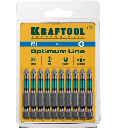Биты KRAFTOOL OPTIMUM PZ 26124-1-50-10 купить в Надыме
