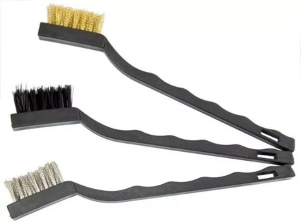 Набор щеток 3 шт металлические с пластмассовой ручкой малые MATRIX 74860 купить в Надыме