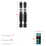 Биты для ударных шуруповертов KRAFTOOL Impact Pro PZ 26193-2-50-S2 купить в Надыме