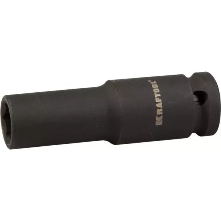 Торцовая головка KRAFTOOL "INDUSTRIE QUALITAT" ударная, удлиненная (1/2"), FLANK, Cr-Mo, фосфатированная, 13 мм 27942-13_z01 купить в Надыме