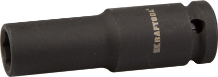 Торцовая головка KRAFTOOL &quot;INDUSTRIE QUALITAT&quot; ударная, удлиненная (1/2&quot;), FLANK, Cr-Mo, фосфатированная, 13 мм 27942-13_z01 купить в Надыме