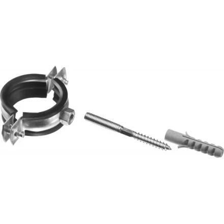 ЗУБР "МАСТЕР". Хомут трубный с гайкой, оцинкованный, в комплекте с сантехнической шпилькой и дюбелем, 1 1/4", 1шт 37866-38-43 купить в Надыме
