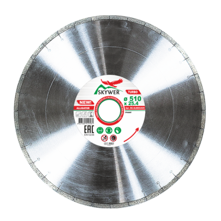 Диск алмазный 1A1RSS ALLIGATOR SKYWER 510*4,0*10*38T*25,4 mm купить в Надыме