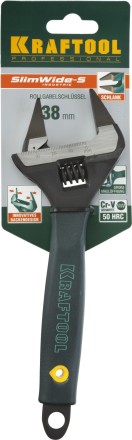 Ключ разводной SlimWide-S, 200 / 38 мм, KRAFTOOL 27263-20 купить в Надыме