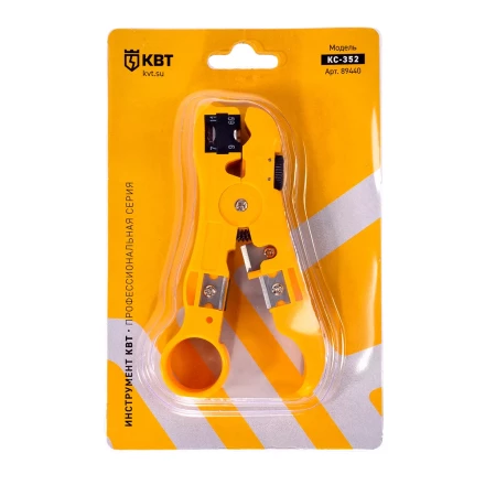 Стриппер КВТ КС-332 для снятия изоляции с коаксиального кабеля (89440) купить в Надыме
