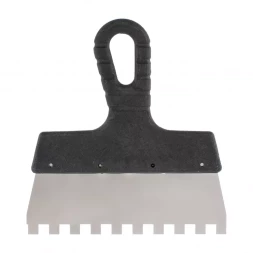 Шпатель фасадный из нержавеющей стали 200 мм пластмассовая ручка 85150