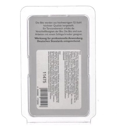 Набор бит торсионных PH2x25 мм для ударных шуруповертов 2 шт. Gross 11475 купить в Надыме