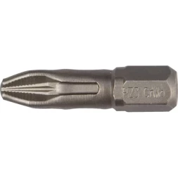 Биты "ЕХPERT" торсионные кованые, обточенные, KRAFTOOL 26121-2-25-2, Cr-Mo сталь, тип хвостовика C 1/4", PH2, 25мм, 2шт 26121-2-25-2