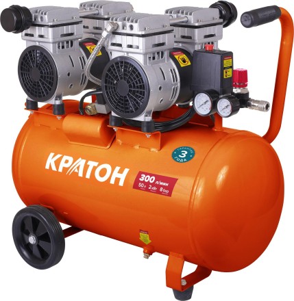 Компрессор безмасляный поршневой прямой привод Кратон AC-300-50-OFS 3 01 01 053 купить в Надыме