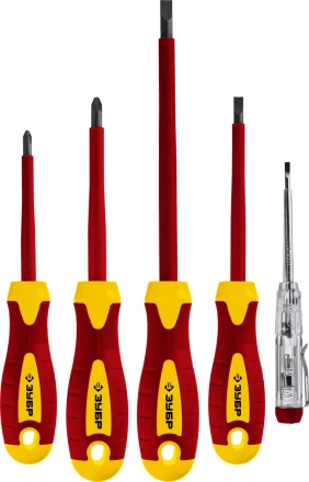 ЗУБР 5 предм, набор диэлектрических отверток, Профессионал (25265) купить в Надыме