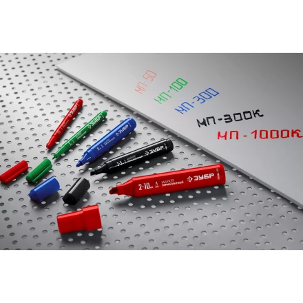 ЗУБР МП-1000К чёрный, 2-10 мм, клиновидный перманентный маркер (06333-2) купить в Надыме