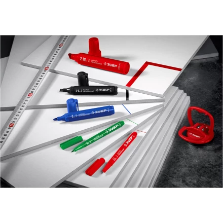 ЗУБР МП-1000К чёрный, 2-10 мм, клиновидный перманентный маркер (06333-2) купить в Надыме