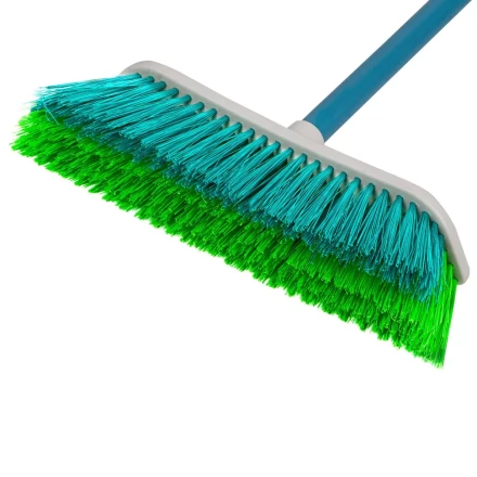 Щетка пластмассовая для подметания пола с комбинированной щетиной, 27 см, с черенком, 120 cм, Home Palisad 935645 купить в Надыме