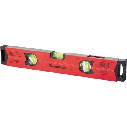 Уровень алюминиевый магнитный 1800 мм фрезерованный 3 глазка 1 зеркальный усиленный MTX 347189 купить в Надыме