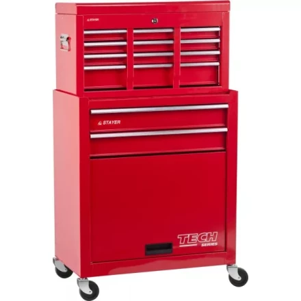 Тележка инструментальная STAYER "MASTER" комбо, 2 ящика + ящик настольный, 7 полок, 616х330х742мм 38909-K купить в Надыме
