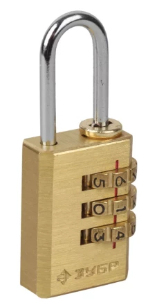 Замок ЗУБР "ЭКСПЕРТ" навесной мини, кодовый, 3 диска 37118-1_z01 купить в Надыме