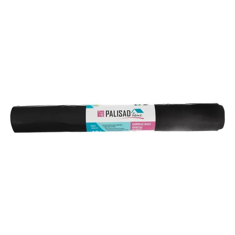 Пакеты для мусора Palisad 200 л x 10 шт., ПВД особопрочные черные, длинный ролик, Home 927295 купить в Надыме