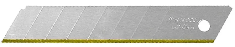 Лезвие "SOLINGEN" сменное, KRAFTOOL 09606-TIN-18-S5, сегментиров, нитрид титана, многоуровневая закалка, 15 сегментов, 18мм, 5шт 09606-TIN-18-S5_z01 купить в Надыме