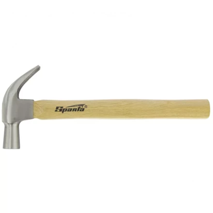 Молоток-гвоздодер, 450 г Sparta, боек 27 мм, деревянная рукоятка 1042055 купить в Надыме