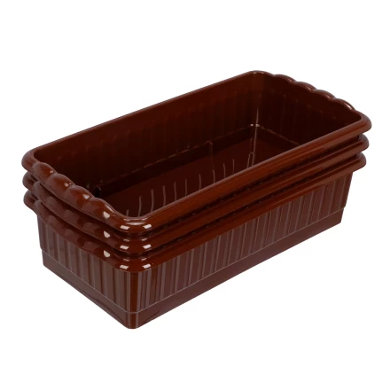 Поддон для рассады Palisad 322х166х82 мм, пластиковый, 3 шт, под 8 горшочков 250 мл., 643442 купить в Надыме