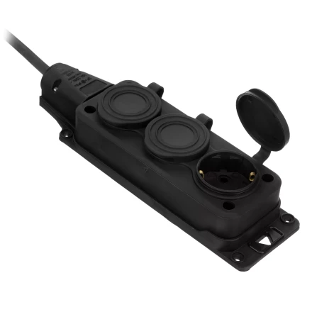 Удлинитель-шнур силовой Denzel Top Series , КГТТ, 20м, 3 розетки, 3 x 2,5 мм, 3 м 37423 купить в Надыме