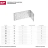 Крепежный угол ЗУБР "МАСТЕР" анкерный, 80х80х40мм, 1шт 310226-080-080 купить в Надыме