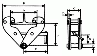 Захват балочный тип JT клипса LB г-п 5 тонн купить в Надыме