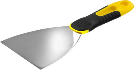 Шпатель STAYER &quot;PROFESSIONAL&quot; нержавеющее профилированное полотно, 2к ручка, 100 мм 10045-10 купить в Надыме