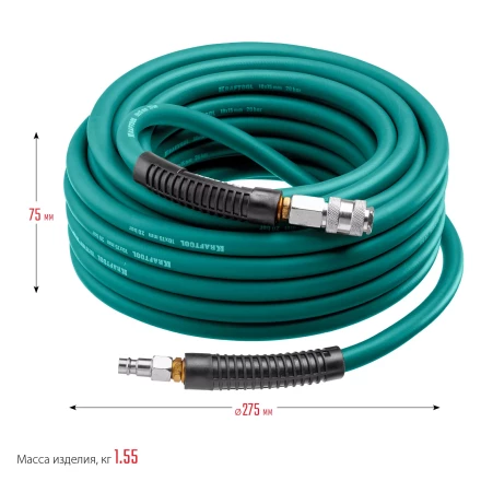 Воздушный шланг KRAFTOOL с фитингами рапид 10х15 мм 06588-10 купить в Надыме