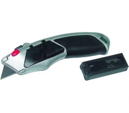 Нож 18 мм выдвижное трапециевидное лезвие металлический корпус + 8 лезвий MATRIX MASTER 78924 купить в Надыме