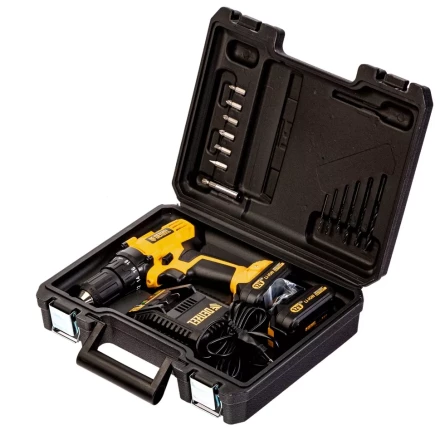 Дрель-шуруповерт аккумуляторная CDL-IB-12-02 Denzel 26111 купить в Надыме