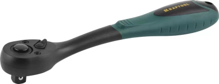 Трещотка для торцовых головок KRAFTOOL "EXPERT", Сr-V сталь, 72 зубца, пластиковое покрытие, 1/2" 27796-1/2_z02 купить в Надыме