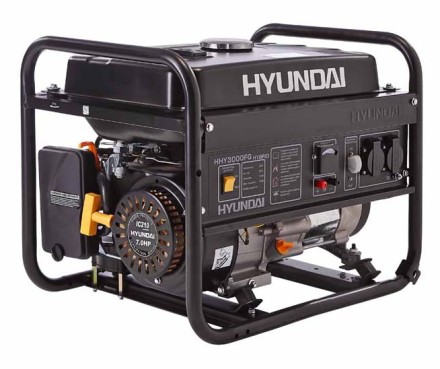 Бензогенератор газовый Hyundai HHY3000FG + колеса hourmeter LPG kit купить в Надыме