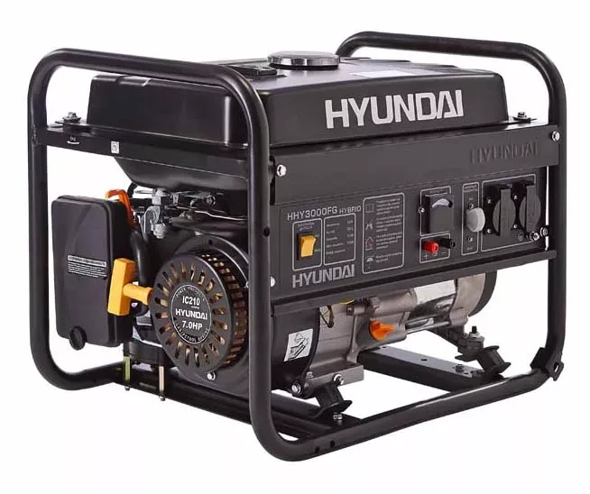 Бензогенератор газовый Hyundai HHY3000FG + колеса hourmeter LPG kit купить в Надыме