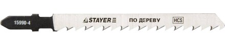 Полотна STAYER &quot;PROFI&quot;, T101D, для эл/лобзика, HCS, по дереву, ДСП, ДВП, EU-хвост., шаг 4мм, 75мм, 2шт 15990-4_z01 купить в Надыме