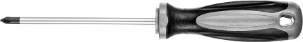 Отвертка MIRAX 25096-1-10, закаленный стержень, двухкомпонентная рукоятка, PH1x100мм 25096-1-10 купить в Надыме
