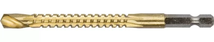 ЗУБР. Сверло фрезеровальное по дереву и тонкому листовому металлу, шестигранный хвостовик 1/4", 8х110мм 29966-08 купить в Надыме