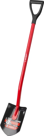 ЗУБР МАСТЕР, 280 х 190 х 1200 мм, полотно 1.5 мм, закалено, стальной изогнутый черенок с рукояткой, штыковая лопата (39523) купить в Надыме