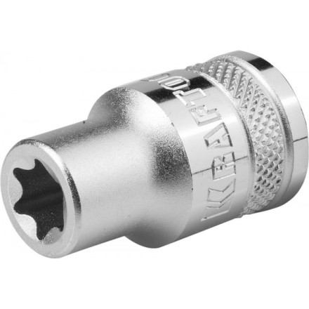 Торцовая головка KRAFTOOL &quot;INDUSTRIE QUALITAT&quot;, Cr-V, внешний TORX, хромосатинированная, 1/2&quot;, Е 14 27810-14_z01 купить в Надыме