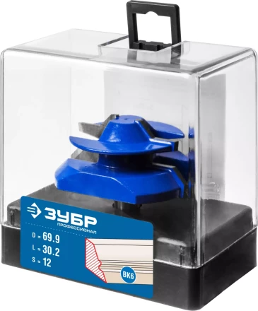 ЗУБР 69.9 x 30 мм, фреза кромочная для углового сращивания, Профессионал (28724-69.9) купить в Надыме