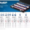 ЗУБР 30 шт, набор профильных фрез по дереву, Профессионал (28796-H30) купить в Надыме