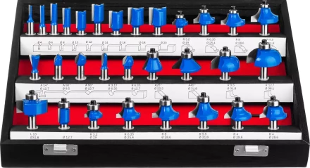 ЗУБР 30 шт, набор профильных фрез по дереву, Профессионал (28796-H30) купить в Надыме