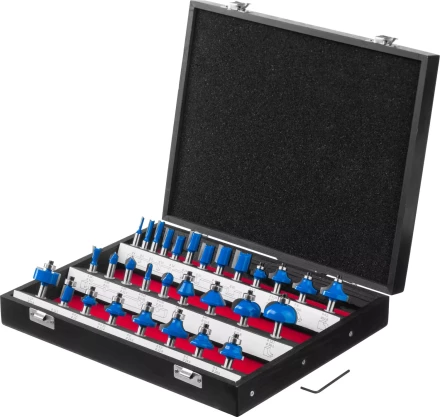 ЗУБР 30 шт, набор профильных фрез по дереву, Профессионал (28796-H30) купить в Надыме