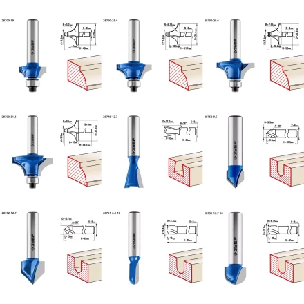 ЗУБР 30 шт, набор профильных фрез по дереву, Профессионал (28796-H30) купить в Надыме
